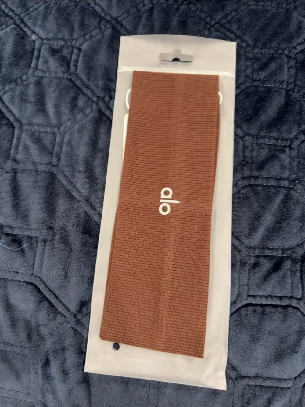 ALO Yoga Brown Ribbed Headband